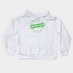 Order Now Stamp Icon Kids Hoodie